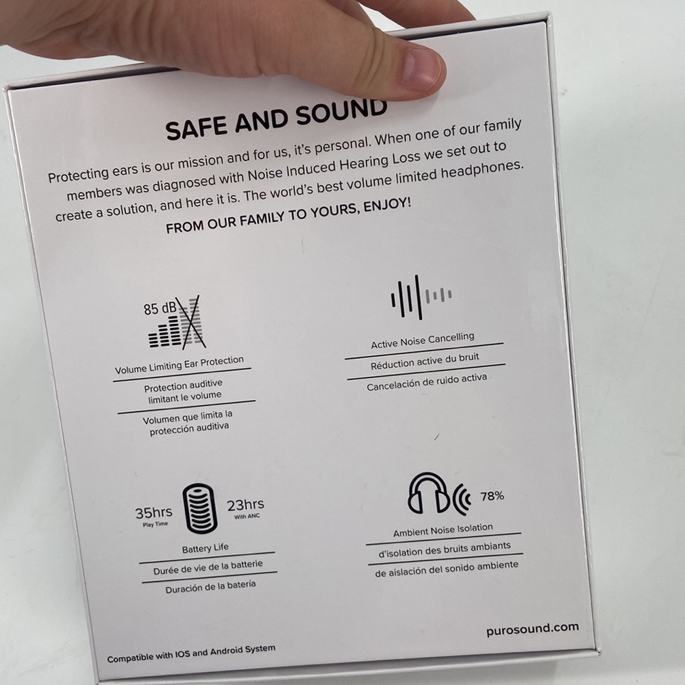 Sold❌❌❌NWOT PURO Sound labs proquiets kids headphones - Picture 3 of 7